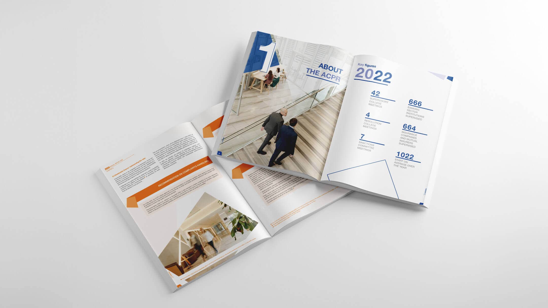 Open ACPR reports displaying statistics and information on supervision activities from 2022